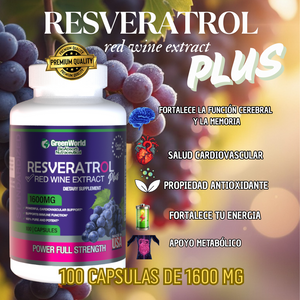 RESEVERATROL : RED WINE EXTRACT - PLUS