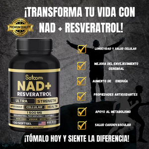 NAD+ RESVERATROL ¡Descubre el Secreto de la Juventud!